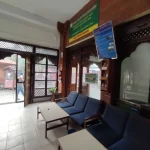 The TIMS and trekking entry permit counter inside the Nepal Tourism Board office for Annapurna, Manaslu, and Gaurishankar conservation areas.